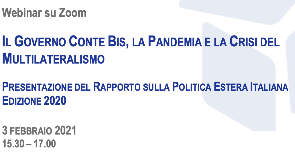 Il Governo Conte bis, la pandemia e la crisi del multilateralismo